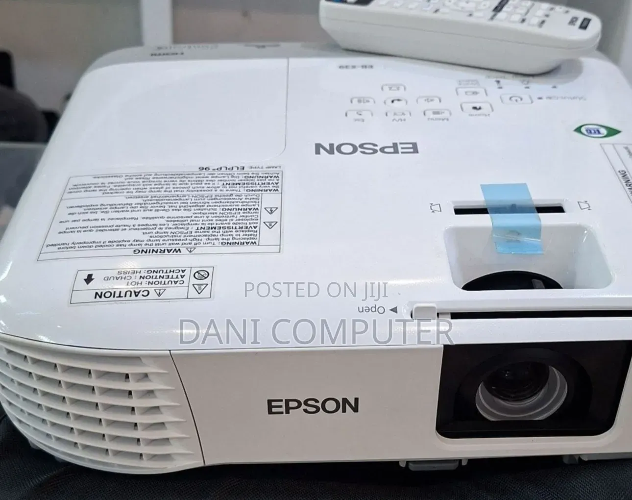 Brand New Epson Projector With Manual Has Remote Model Name: Eb-X