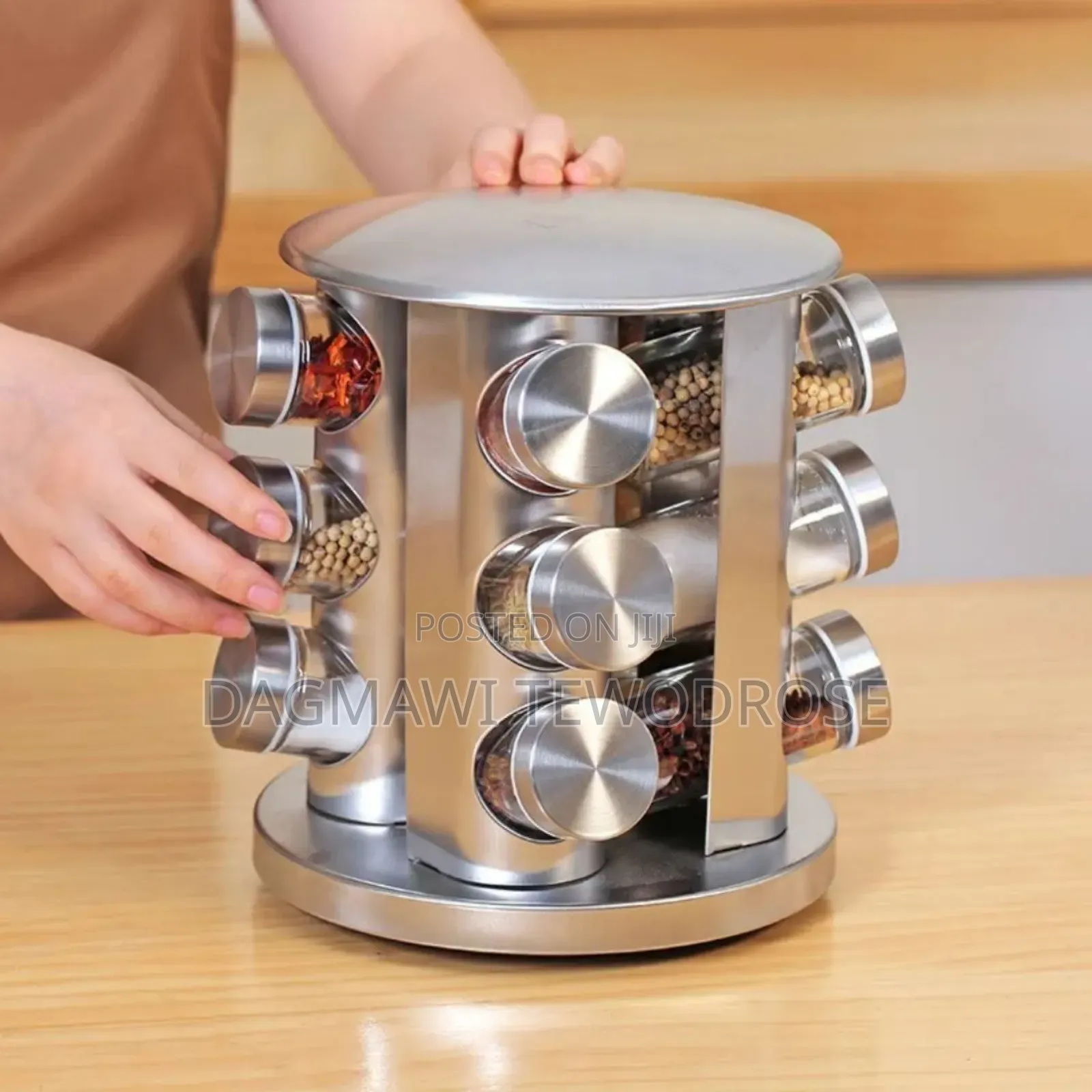 12 Jar Rotating Spice Carousel