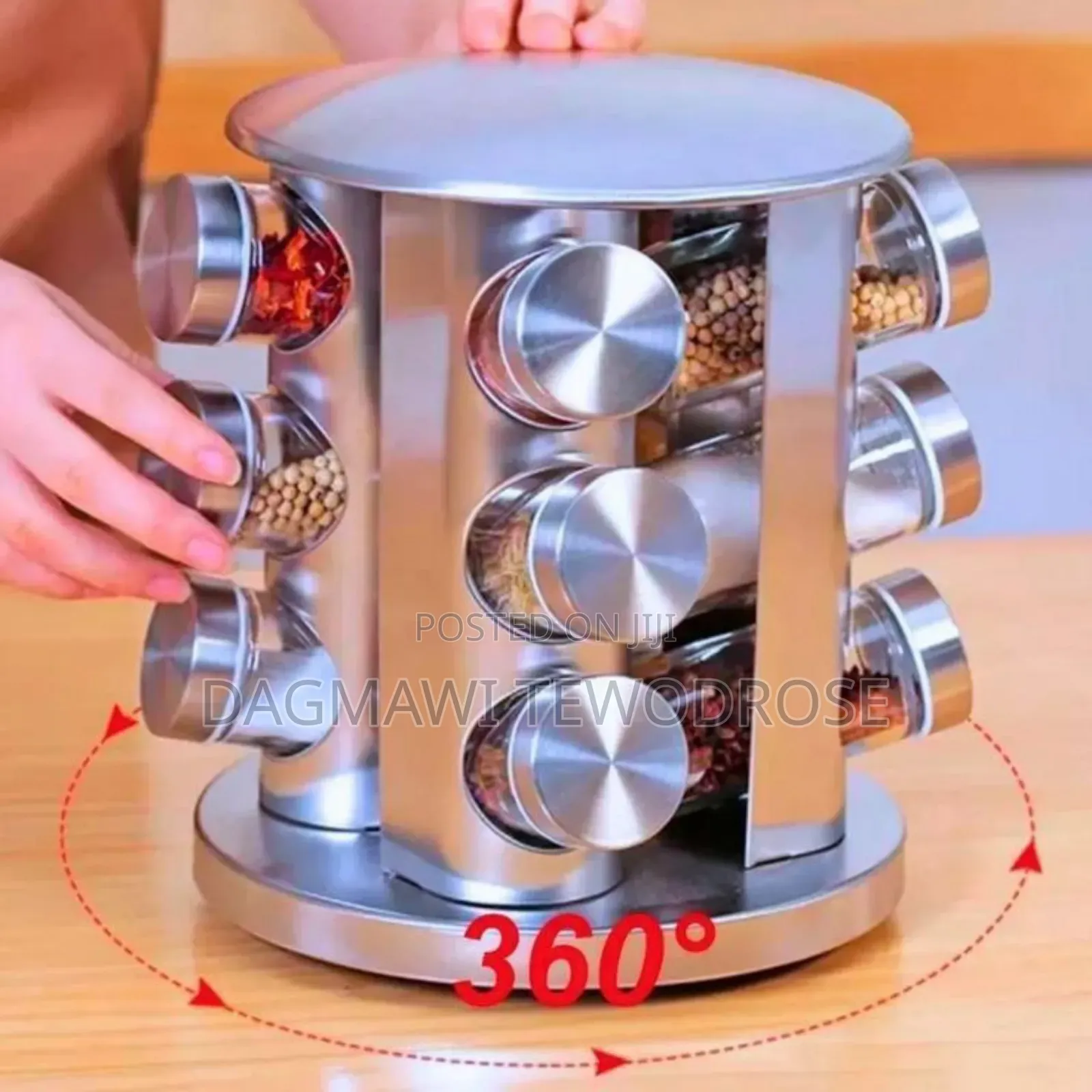 12 Jar Rotating Spice Carousel