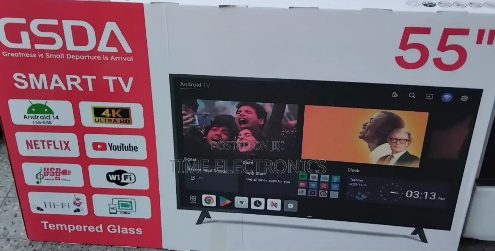 Gsda 55" New 2026 Smart Tv 10 Years Warranty_free Delivery