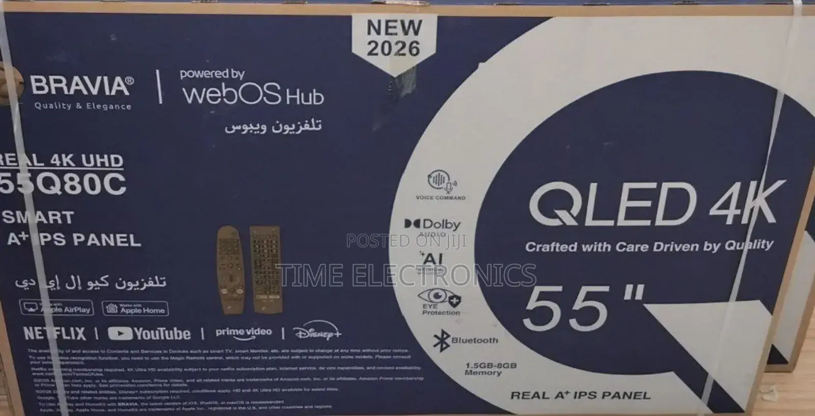 Bravia 55" Qled New 2026 Webos Hub Smart Tv 10 Years Warranty
