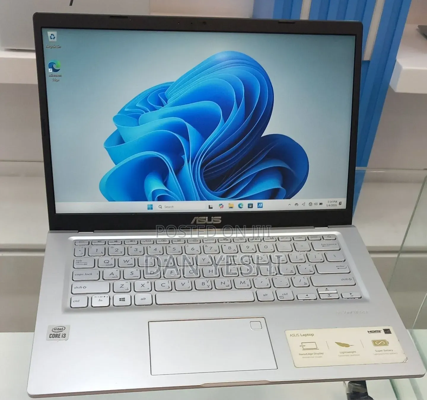 New Laptop Asus 4GB Intel Core i3 SSD 512GB