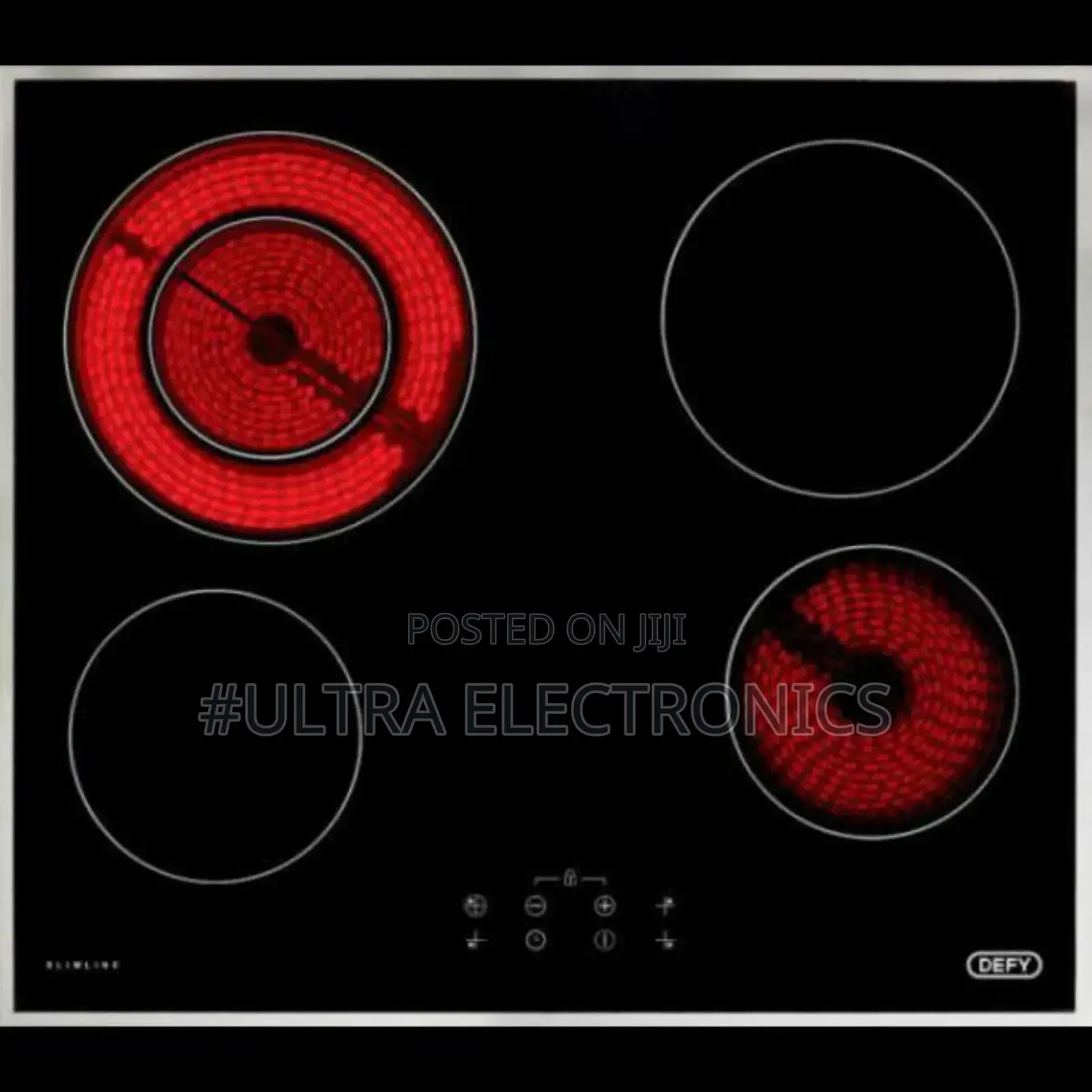 Touch Stove Defy Slimline Control Vitroceramic Hob.