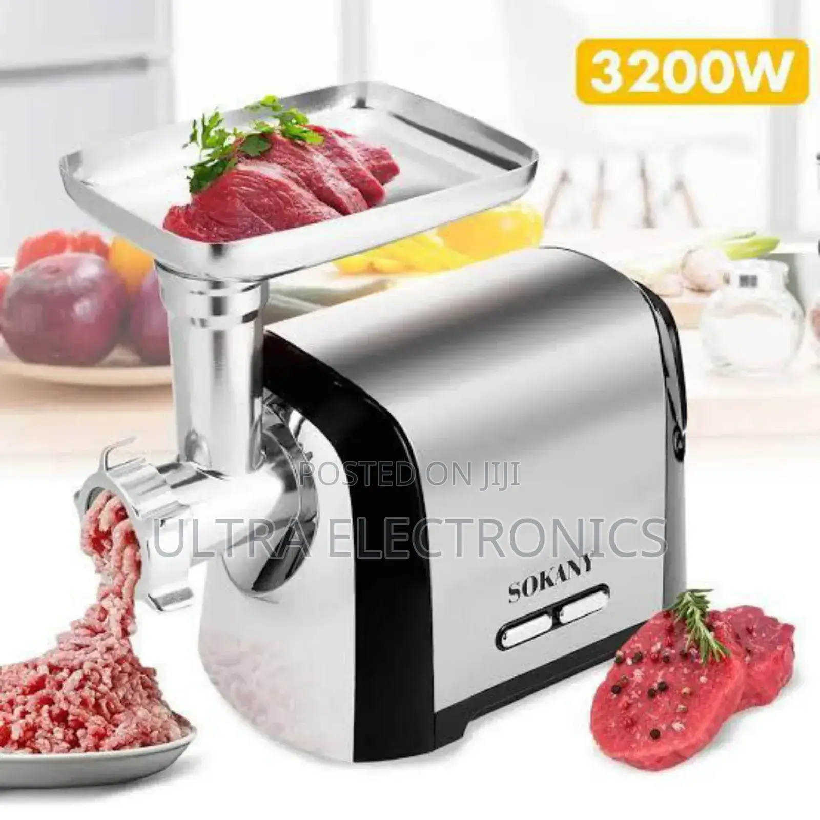 Meat Grinder Sokany Sk-088 Electric With a Stainless Steel