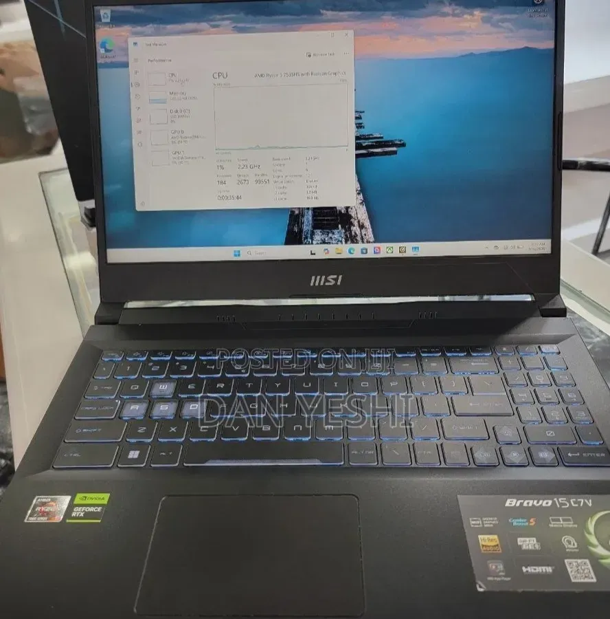 New Laptop MSI 16GB AMD Ryzen 5 SSD 512GB