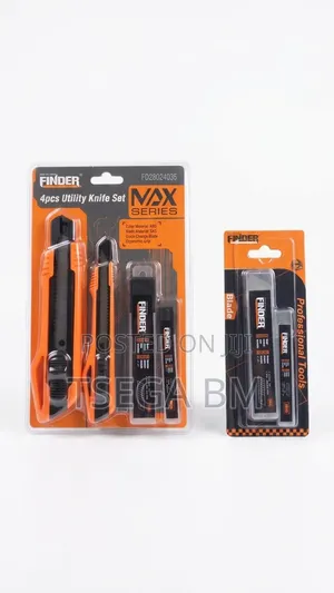 Finder 4 Piece Utility Knife Set With Extra Blade
