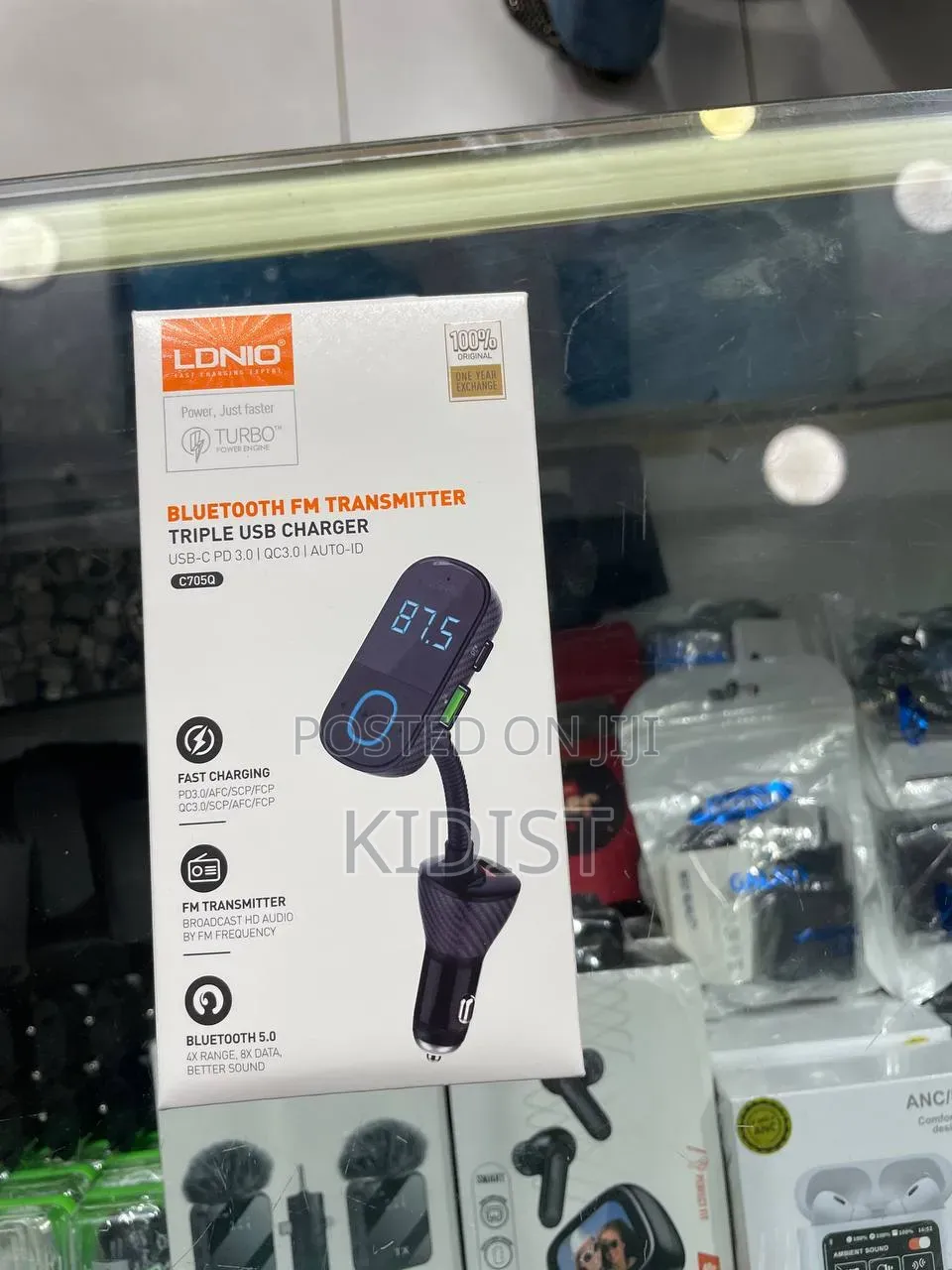 Ldnio Bluetooth Fm Transmitter Car Charger C705q Fast Charge
