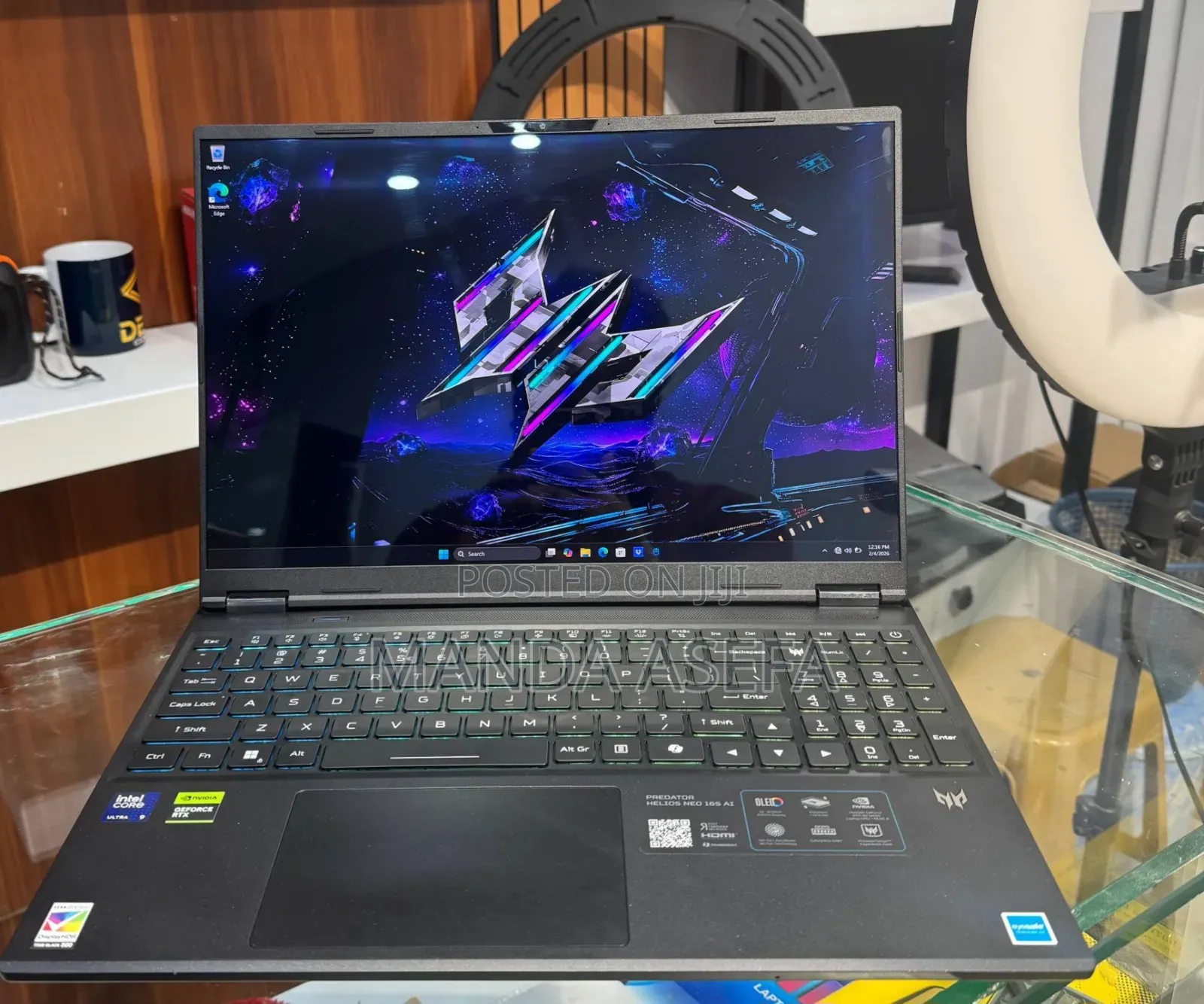 New Laptop Acer Predator Helios Neo 16 32GB Intel Core Ultra 9 SSD 1T