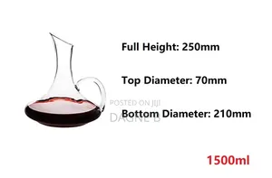 Wine Carafe Water Jug Juice Jug Pot 1500ml የወይን ጃር