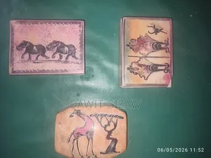 Hand Carved And Painted Soapstone Jewellery Box