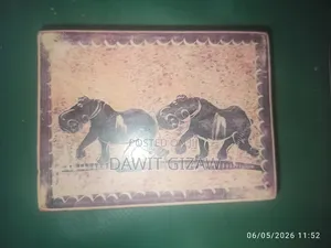 Hand Carved And Painted Soapstone Jewellery Box