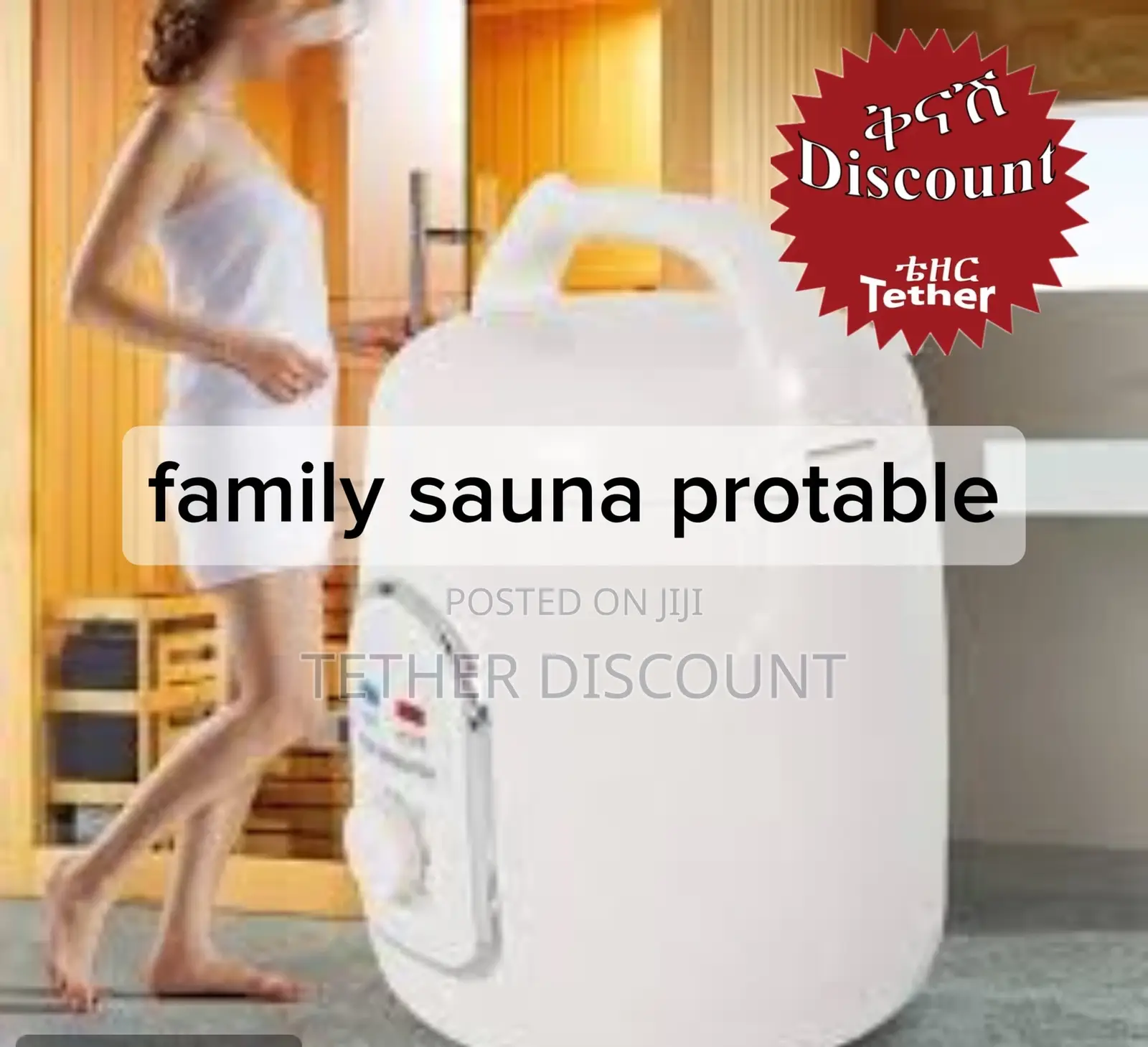 – Family Sauna Protable Can Be Used Anywhere New Packed