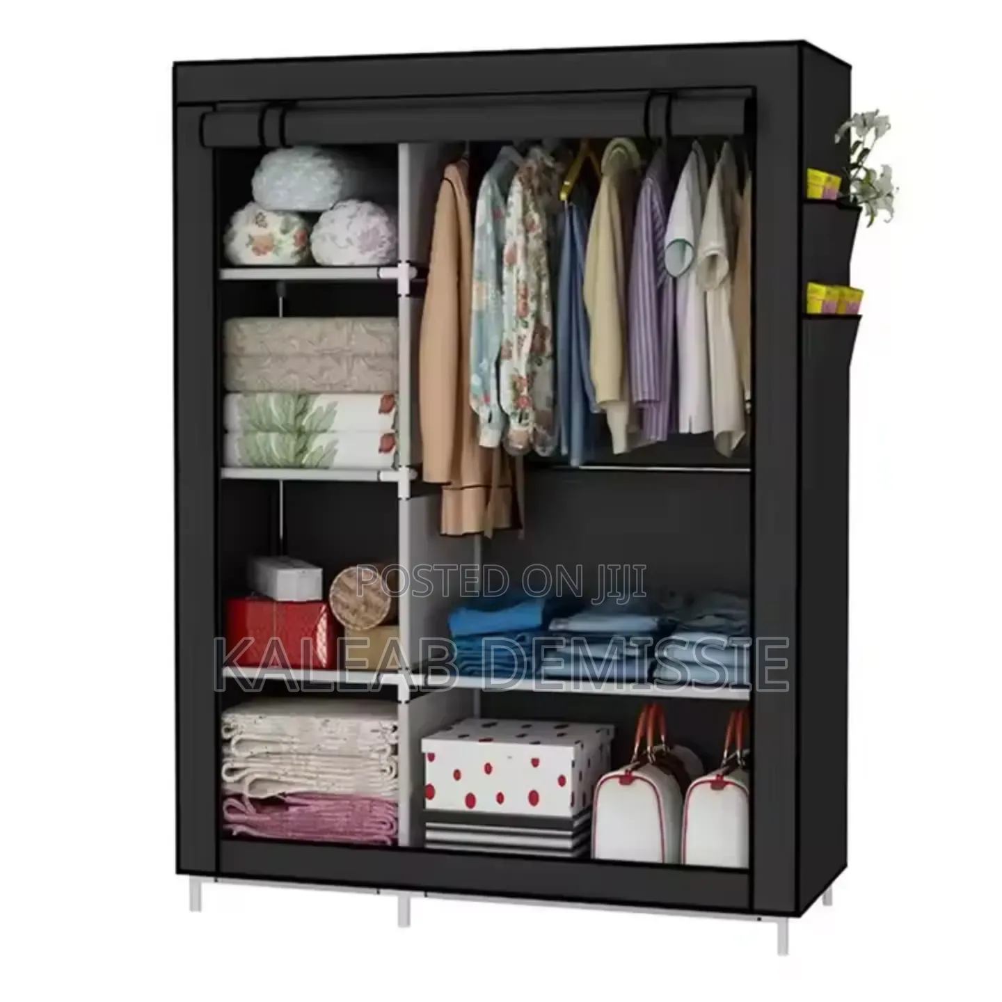 Portable Cloth Wardrobe ዘመናዊ የልብስ ማስቀመጫ ቁምሳጥን