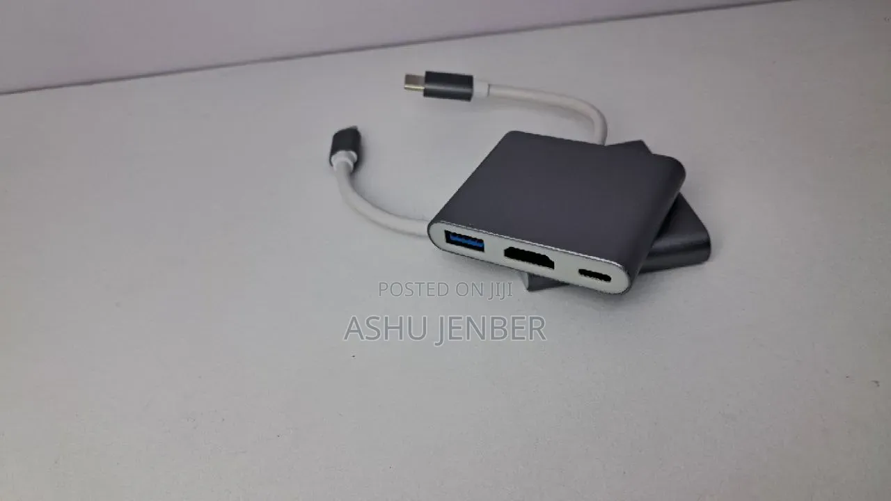 Type-C to Hdmi + Usb 3.0 + Pd Hub – 3 in 1 Adapter!