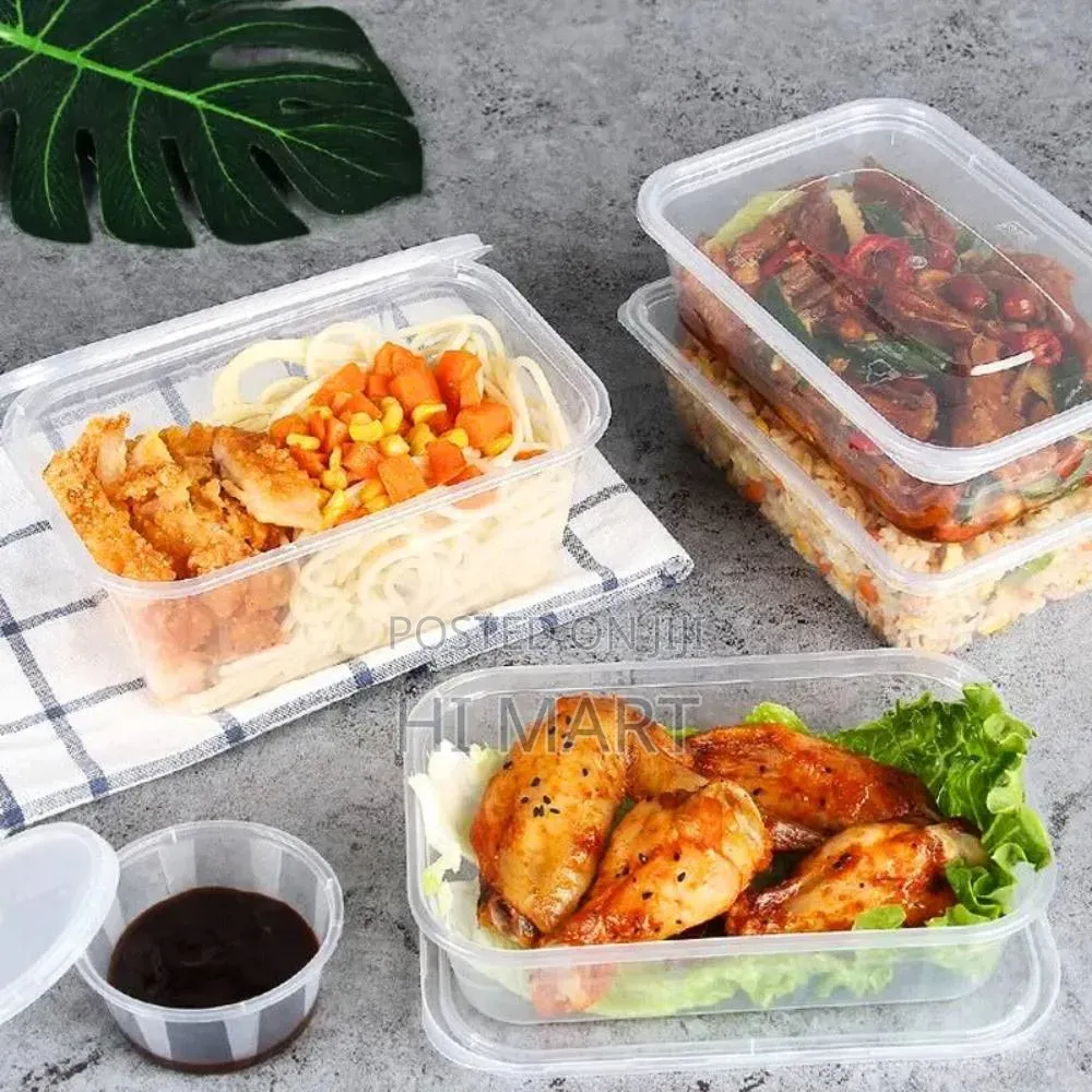5pcs Strong Plastic Food Storage Containers