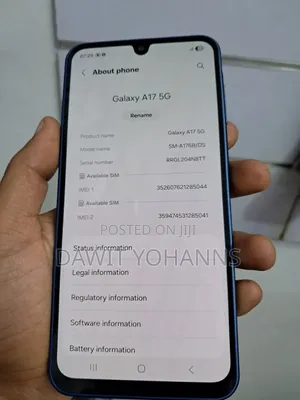 New Samsung Galaxy A17 5G 256 GB Black
