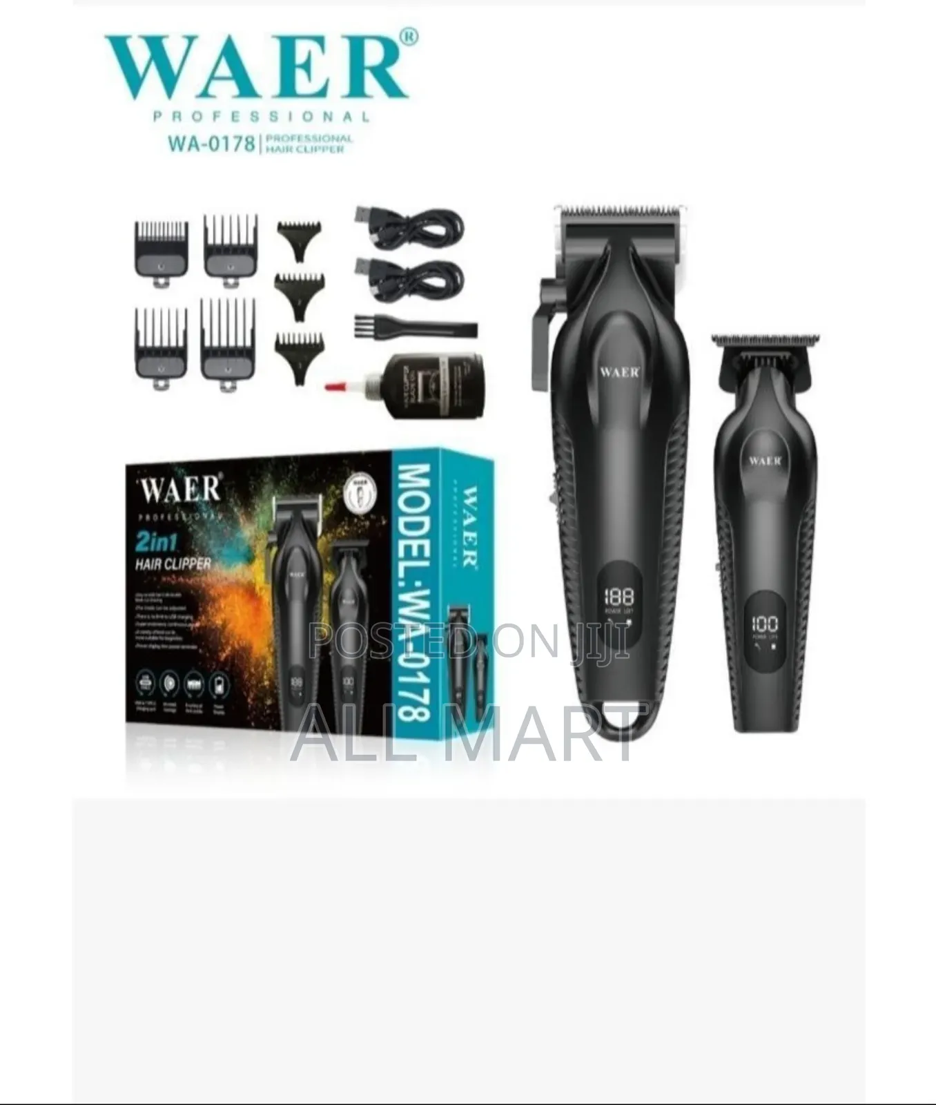 Waer Professional 2 in 1 Hair Clipper
