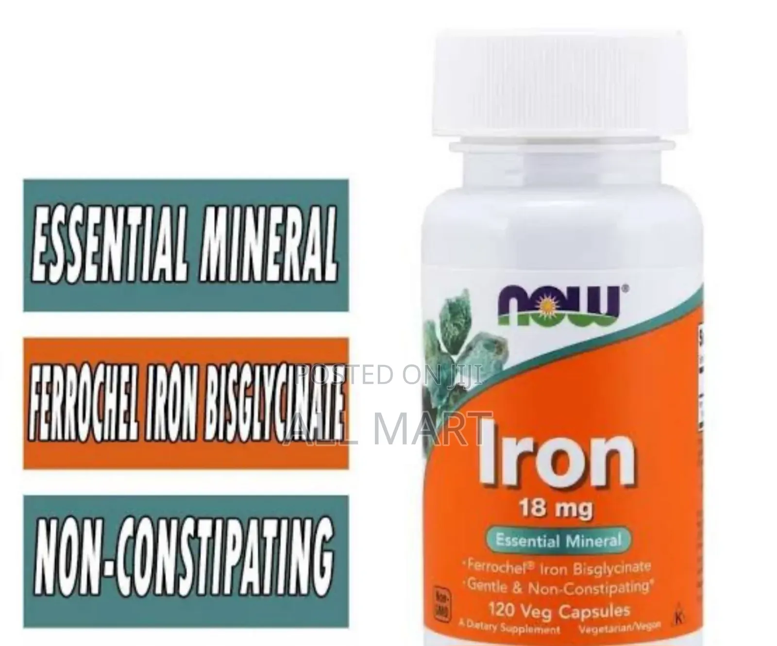 Now Foods Iron 18 Mg
