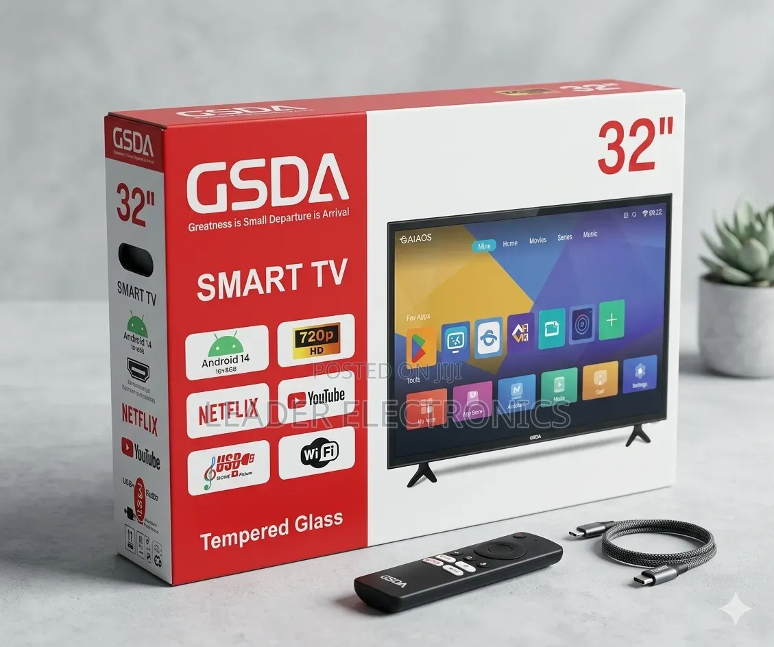 Gsda Tv 32" Smart Android Tv – Affordable Smart Entertainment