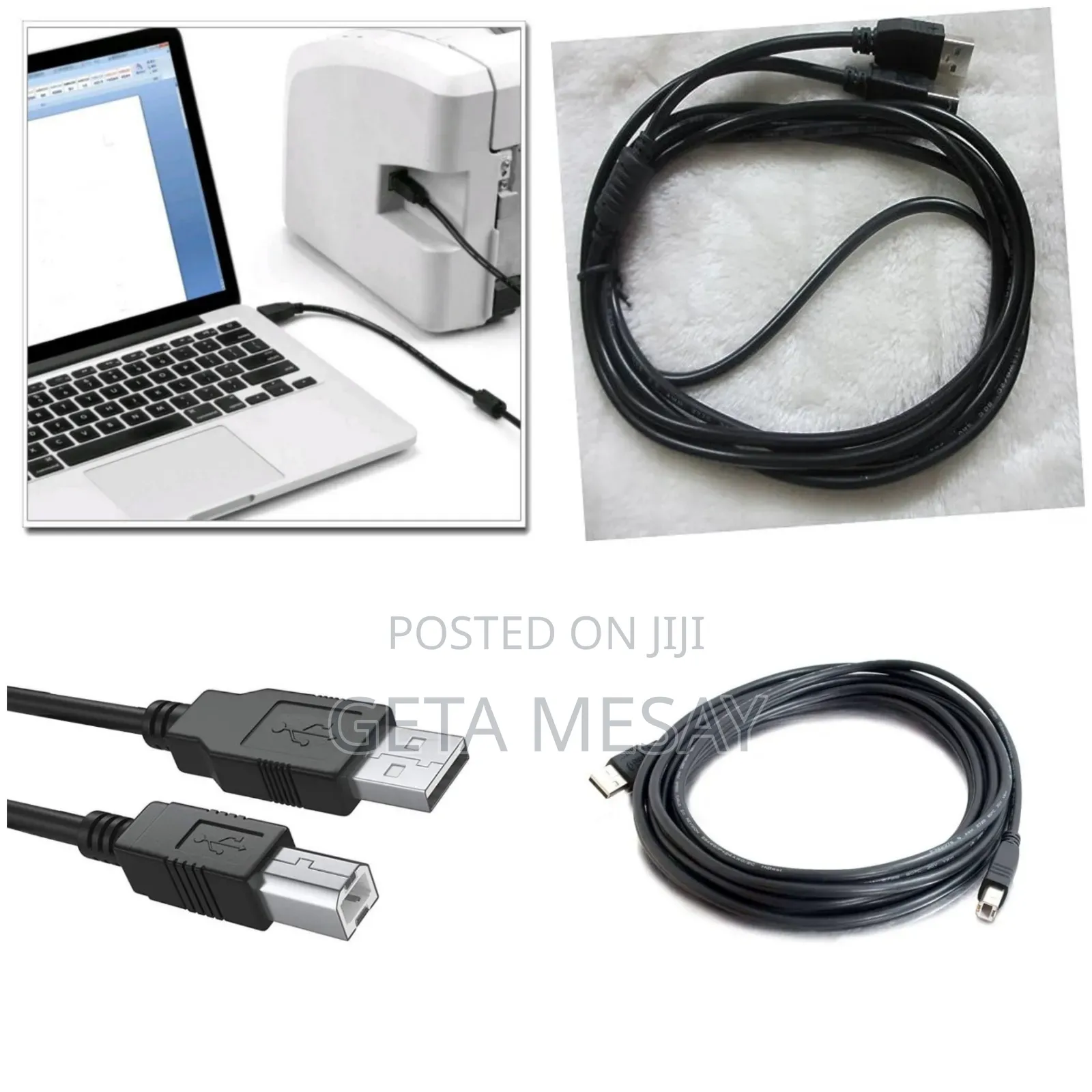 Usb Printer and Scanner Cable High-Speed Data Transfer 1.5m / 3m / 5m