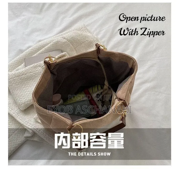 *Imported Very Stylish Beautiful Hooto Suede Tote Bag*