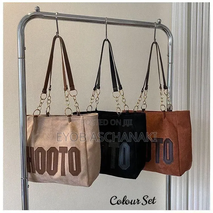 *Imported Very Stylish Beautiful Hooto Suede Tote Bag*