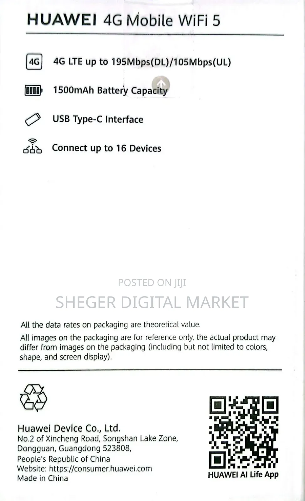 Huawei 4g Mobile Wifi 5