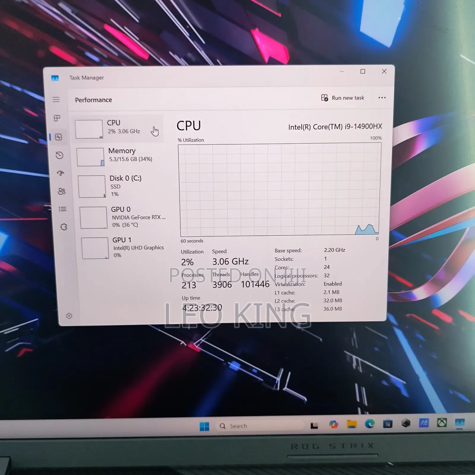 New Laptop Asus ROG Strix SCAR II 16GB Intel Core i9 SSD 1T