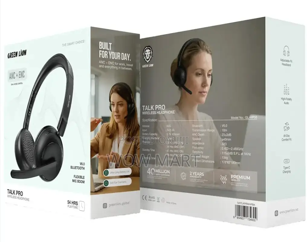 Green Lion Talk Pro Wireless Headphone