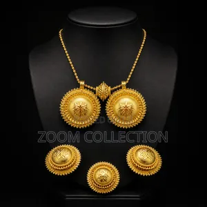 3-Piece Traditional Jewelry Set – Necklace, Earrings Ring