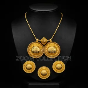 3-Piece Traditional Jewelry Set – Necklace, Earrings Ring
