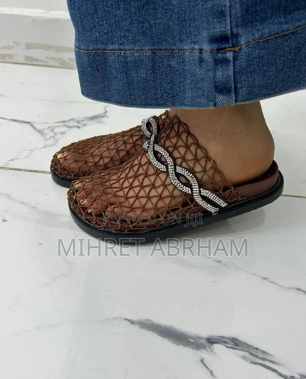Women Net Slide Sandals