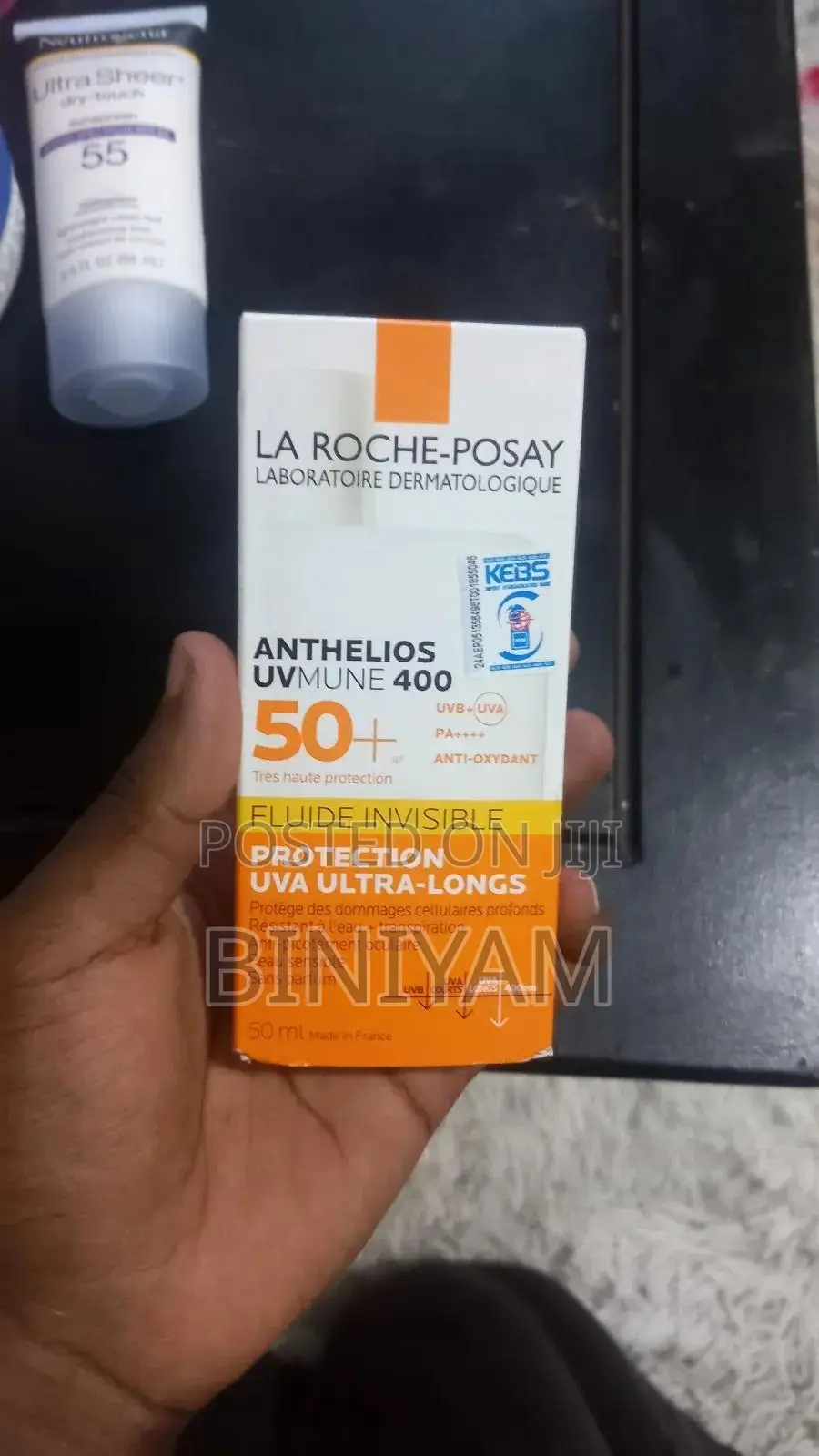 Original La Roche-Posay Spf50+ Sunscreen –Skincare Fluid Invisible