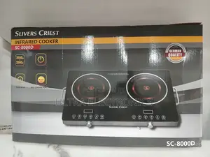 Silver Crest Sc-8000d Dual-Burner Infrared Cooker.