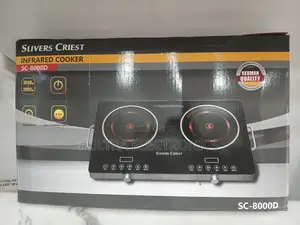 Silver Crest Sc-8000d Dual-Burner Infrared Cooker.