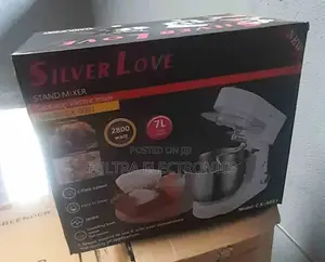Silver Love Model Cx-6081 Stand Mixer With a 7l Capacity and 2800w