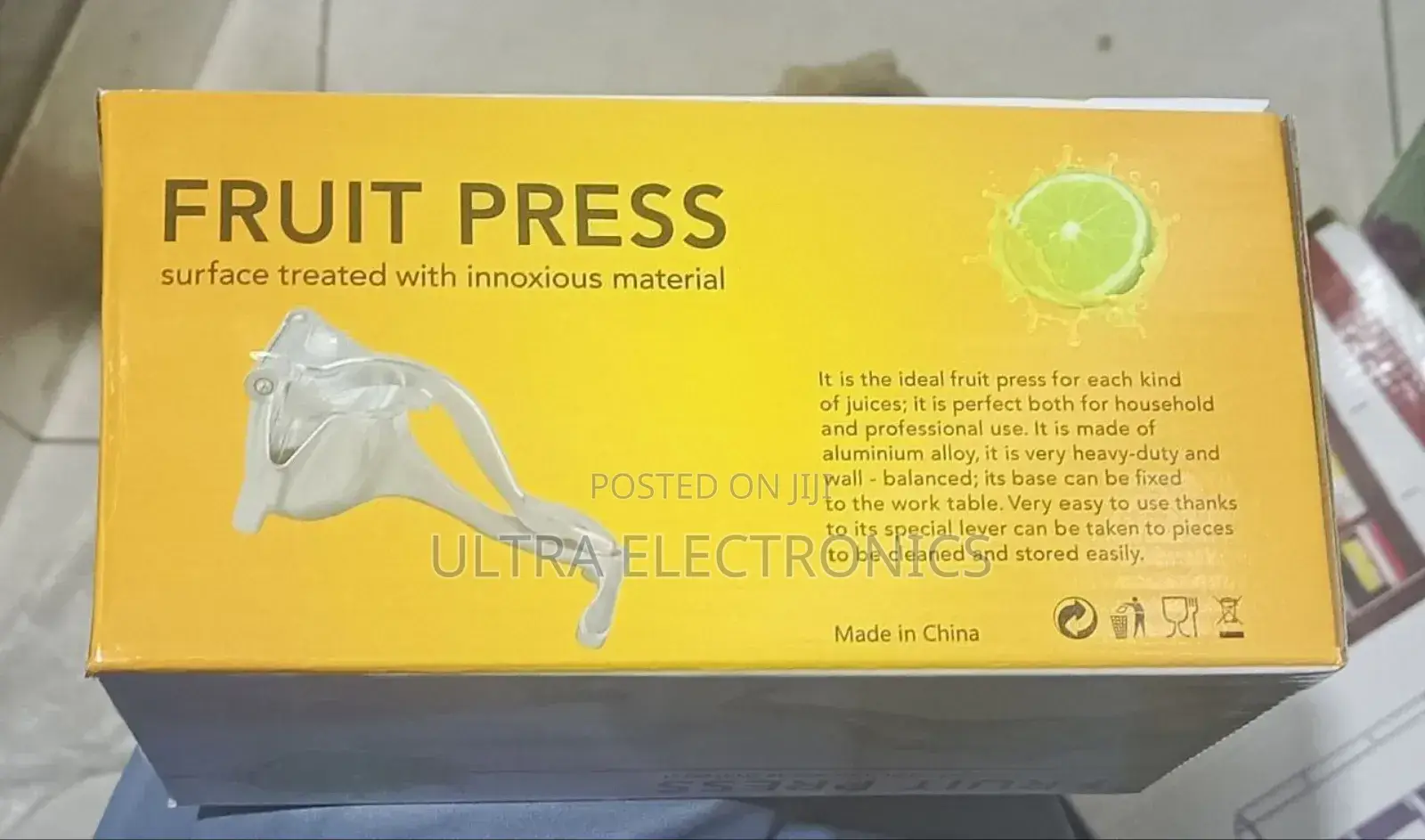 Manual Hand Press Fruit Juicer Marketed Safe And Easy Citrus Juicin