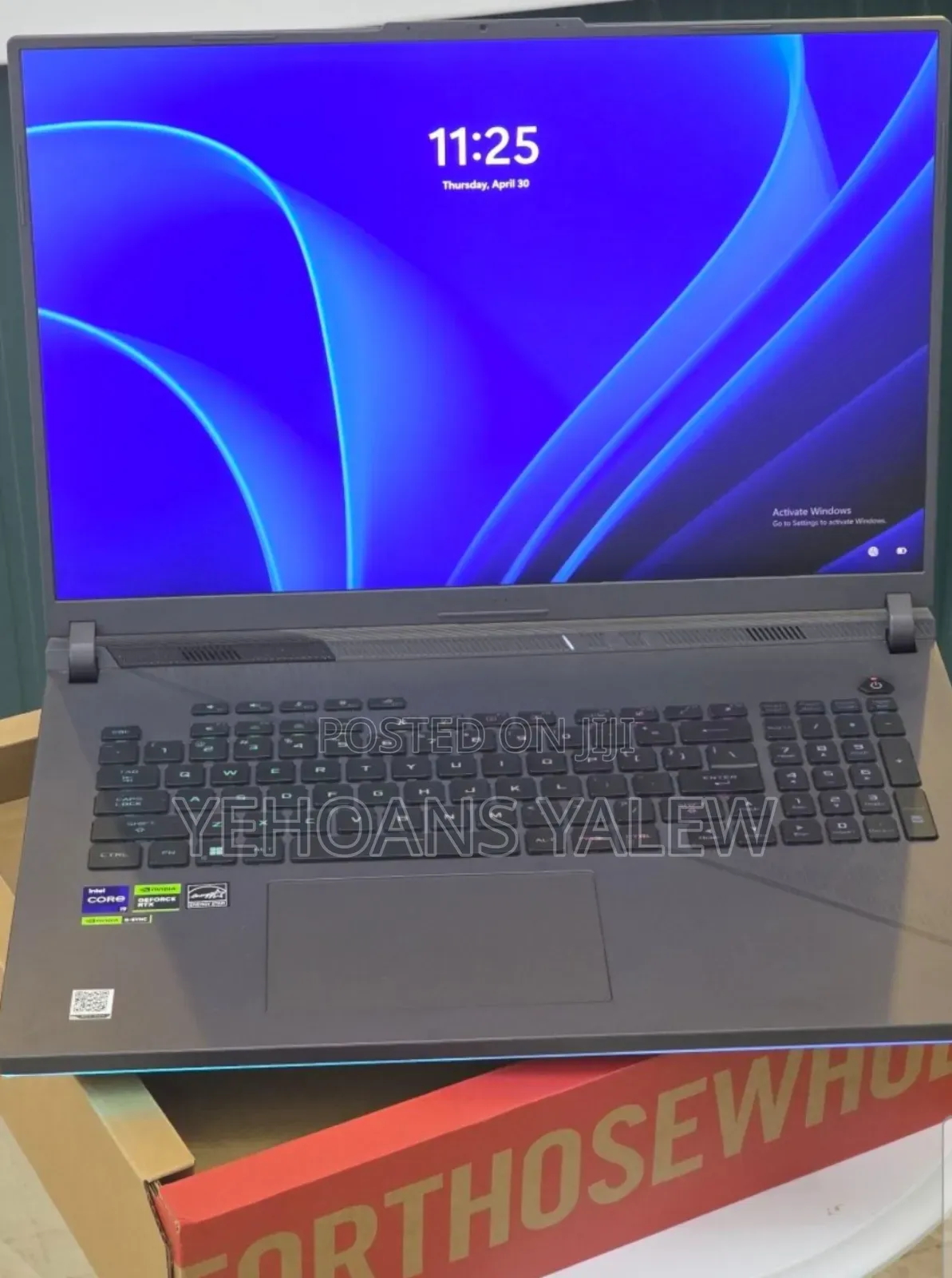 New Laptop Asus ROG Strix G17 16GB Intel Core i9 SSD 1T
