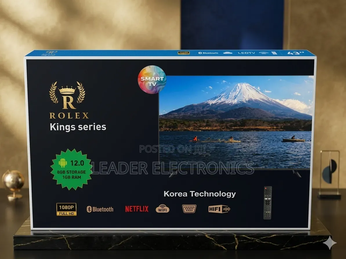 Rolex Tv 43" Smart Android Tv – Affordable Smart Entertainment