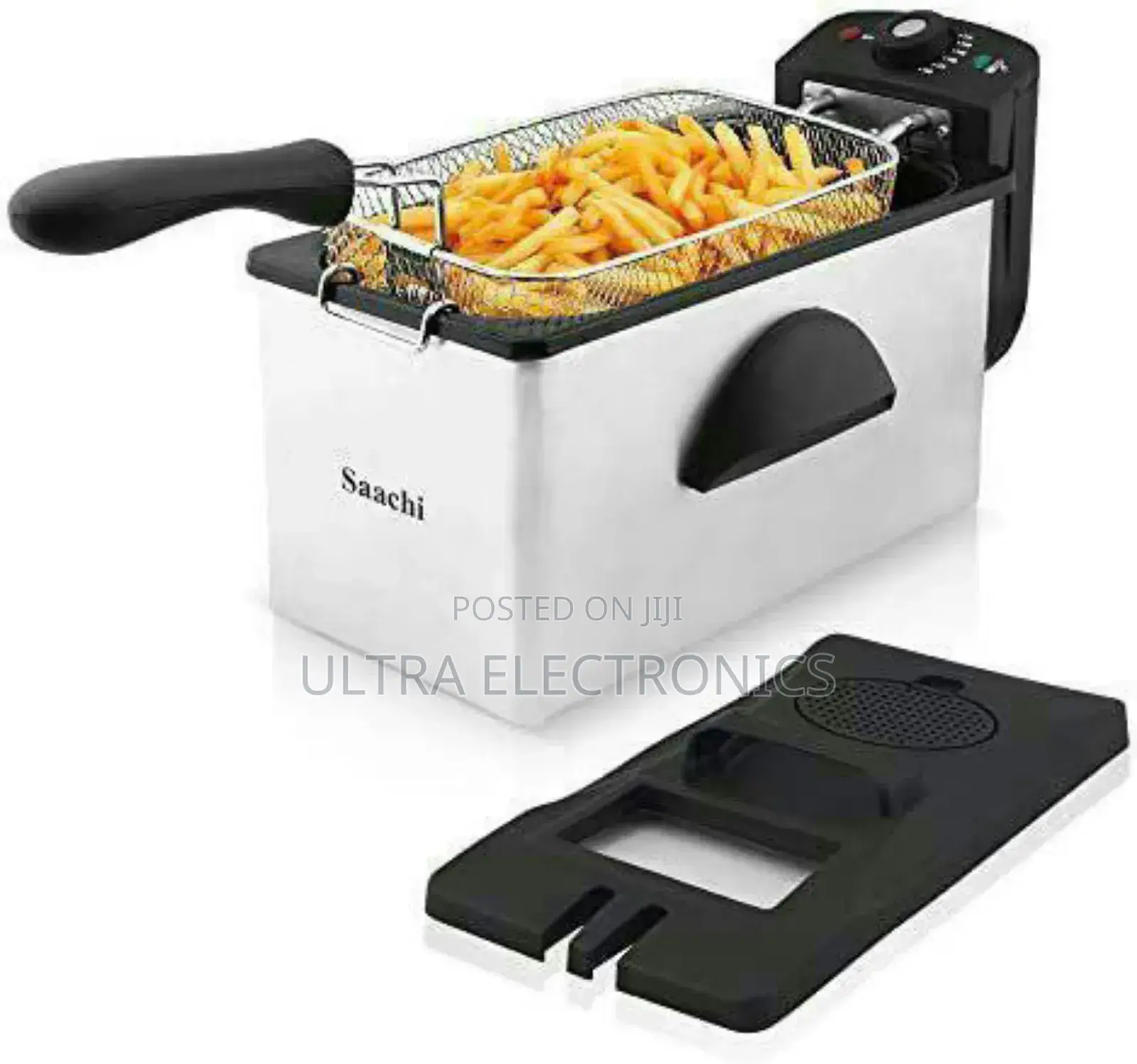 Saachi 3-Liter Stainless Steel Deep Fryer With A