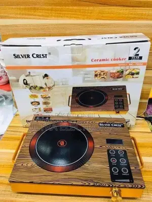 Silver Crest Sc-7032 Portable Electric Ceramic Cooker With a Wood