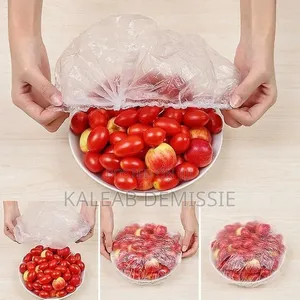 100 Pieces Disposable Food Cover, Plastic Wrap