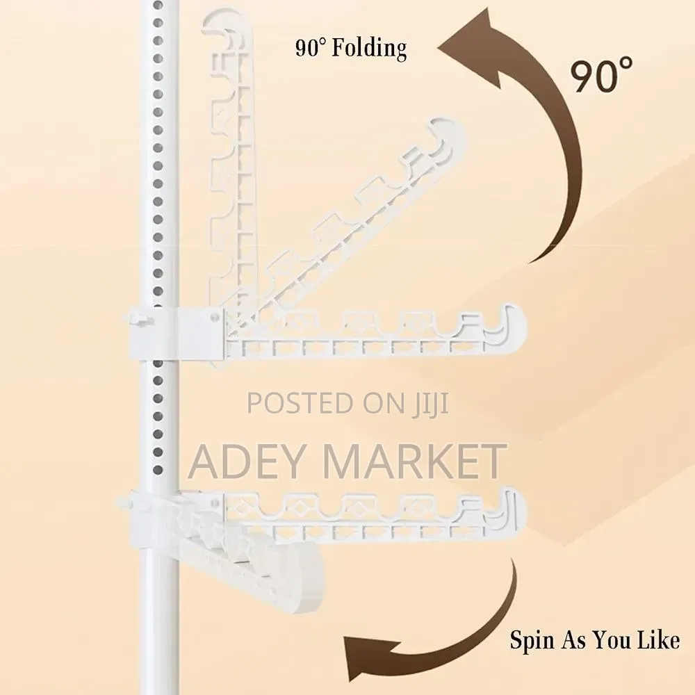 Telescopic Floor to Ceiling Free Standing Cloth Drying Pole.