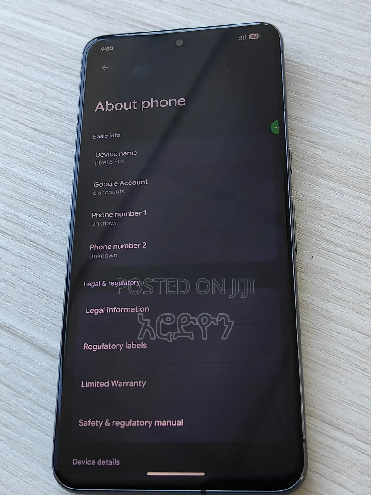 New Google Pixel 8 Pro 256 GB Black