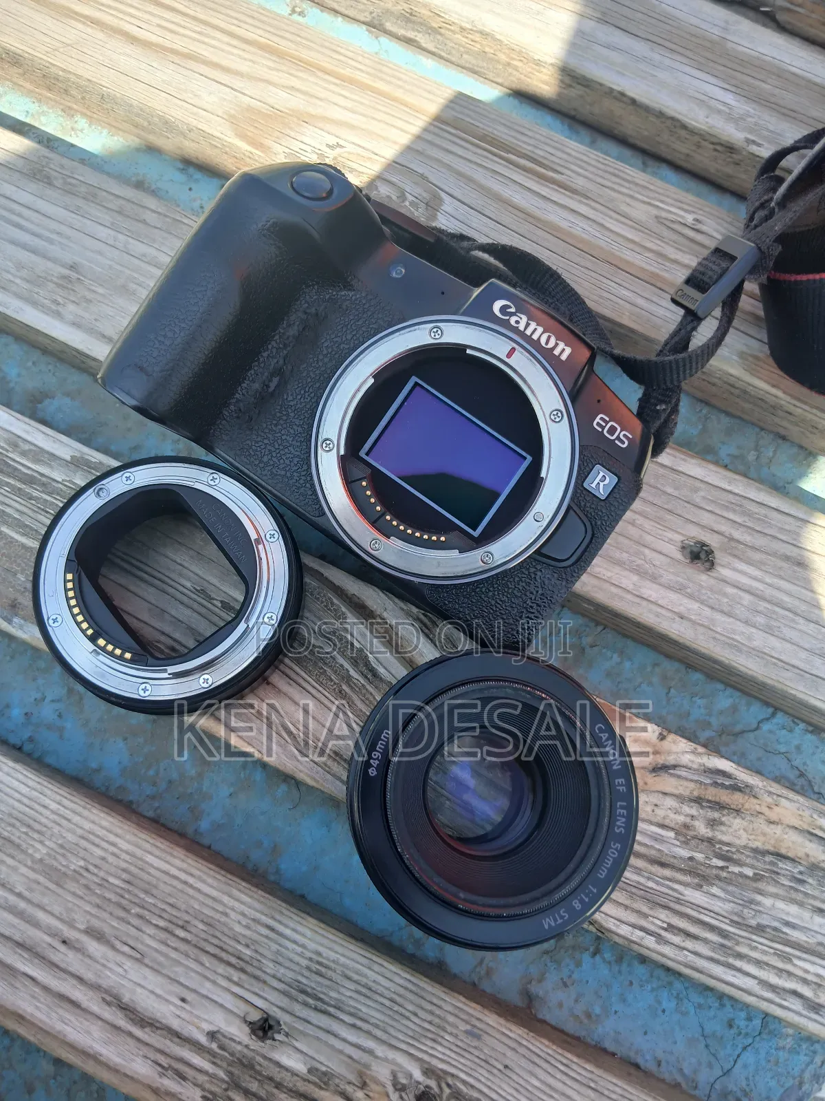 Canon Camerarp With Adepter and Fixed Lens 50mm 1.8 Ef