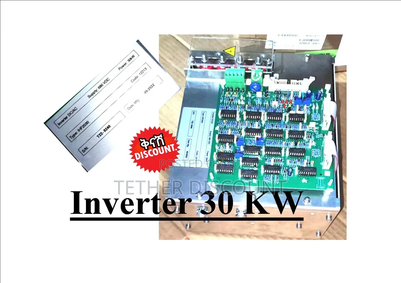 - Ge TMX/+/ R+/ Inverter 30kw With Lab Ihf2030 አዲስ Brand New in Box