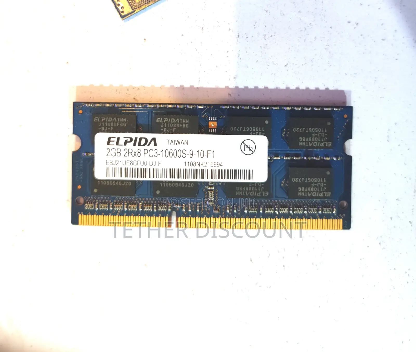 Elpida 2gb Memory Pc3-10600 Ddr3 With (Disc./ቅናሽ)