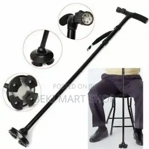 የአረጋውያን ክራንች / ከዘራ Adjustable Telescopic Elderly Walking Crutch Stick