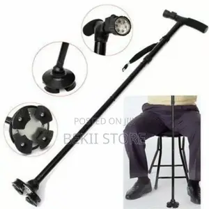 የአረጋውያን ክራንች / ከዘራ Adjustable Telescopic Elderly Walking Crutch Stick