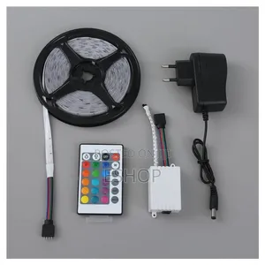 Complete 12v 5m Led Strip Kit - 54 Bulbs, Remote Silicone Adhesive